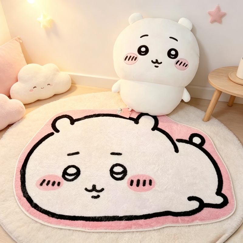 Home Bathroom Rugs - Heißer Chiikawa Cartoon-Teppich Anime Hachiware Usagi
