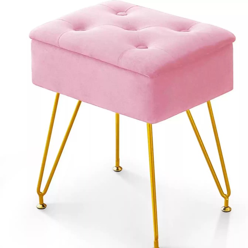 Home Living Bathroom Vanity - Moderner Weicher Schminktisch-Hocker mit Stauraum, Luxuriöser
