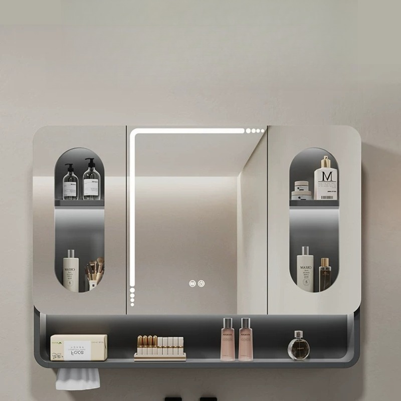 Bathroom Mirror Led - LED-Hintergrundbeleuchteter Badezimmerspiegel mit Berührungssensor, Antibeschlag-Funktion, Dimmbar,