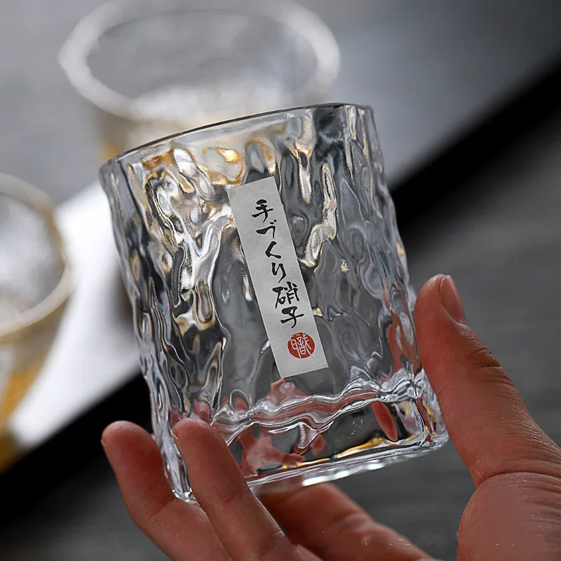 Yamazaki Home Bathroom Storage - Handgefertigtes Japanisches Gehämmertes Ausländisches Weinglas Whiskey-Glas