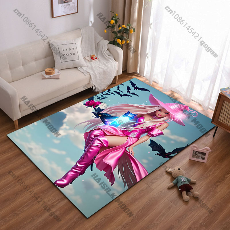 Home Bathroom Scene - Magischer Hexen-Teppich mit lebendiger Fantasieszene, Yoga-Teppich,