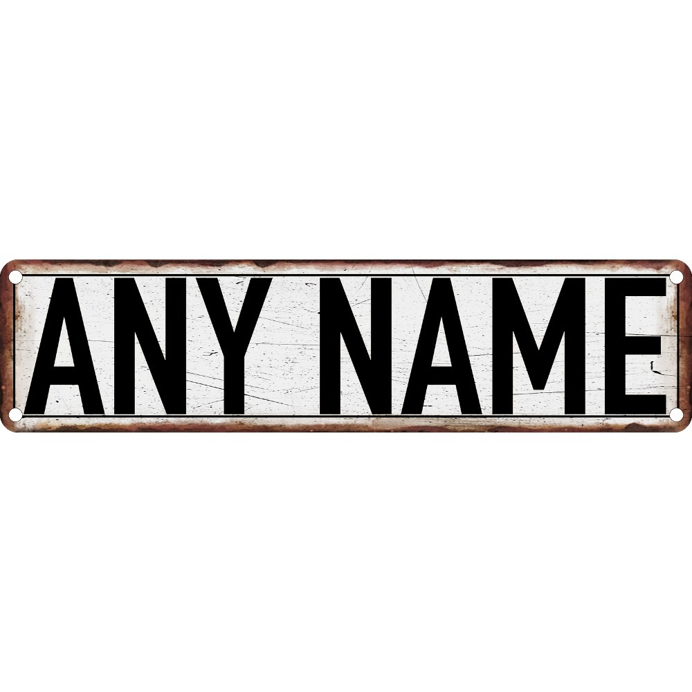 Home Bathroom Colors - 2D flaches, individuelles Straßenschild aus Aluminium