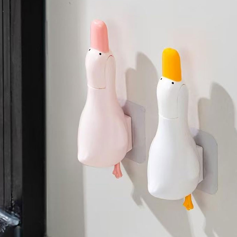 Home Kitchen Bathroom Cleaning - Niedlicher Enten-Doppelkopf-Reinigungsclip für Haushalt, Küche und