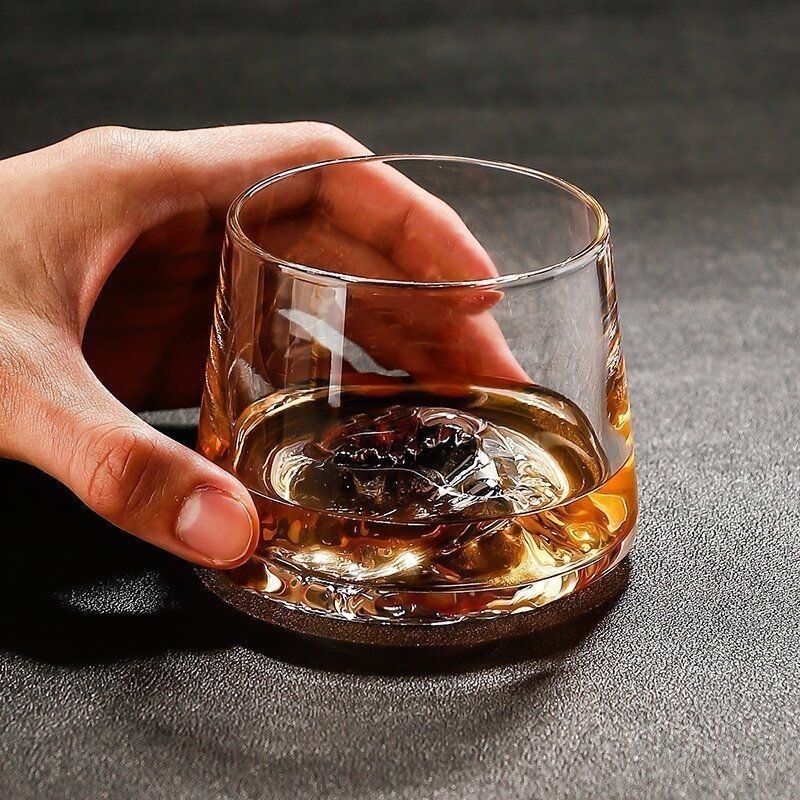Yamazaki Home Bathroom Storage - Kristallglas-Whiskybecher, japanisches Likörglas, klares Eisbergglas, geeignet
