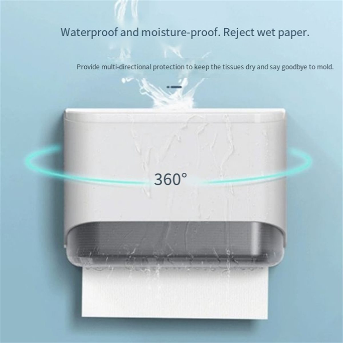 Home Bathroom Paper Towel Dispenser - Papierhandtuchspender zur Wandmontage, klassische Tissue-Aufbewahrungsbox für