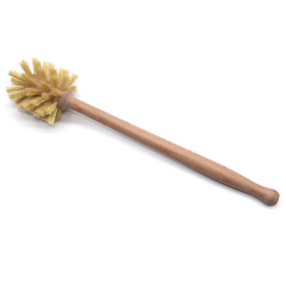 Toilet Brush Holder - 1 Stück Holz-Toilettenbürste mit Langem Griff