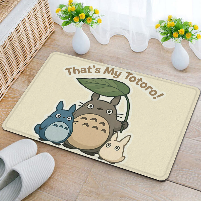 Home Bathroom Rugs - Mein Nachbar Totoro Flanell-Bodenmatte Wasserabsorbierende Schnelltrocknende