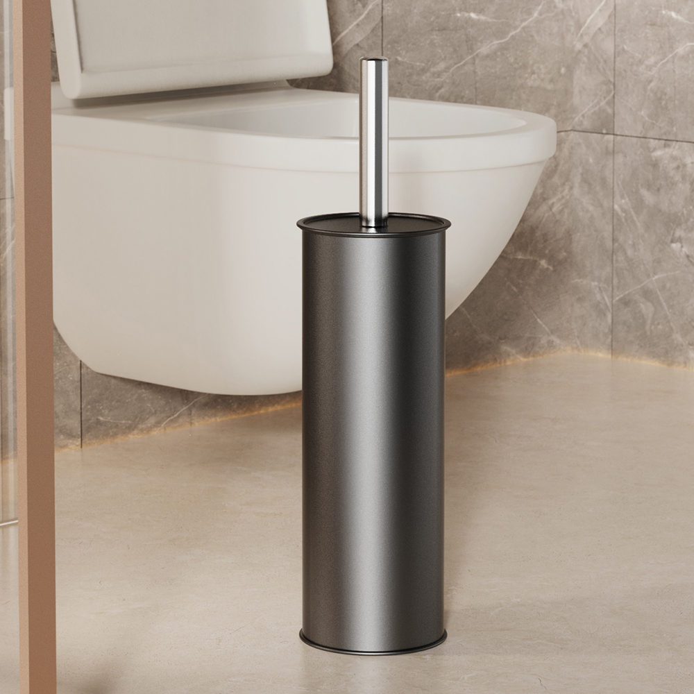 Toilet Brush Holder - Schwarze Toilettenbürste mit Halter, Toilettenbürste mit
