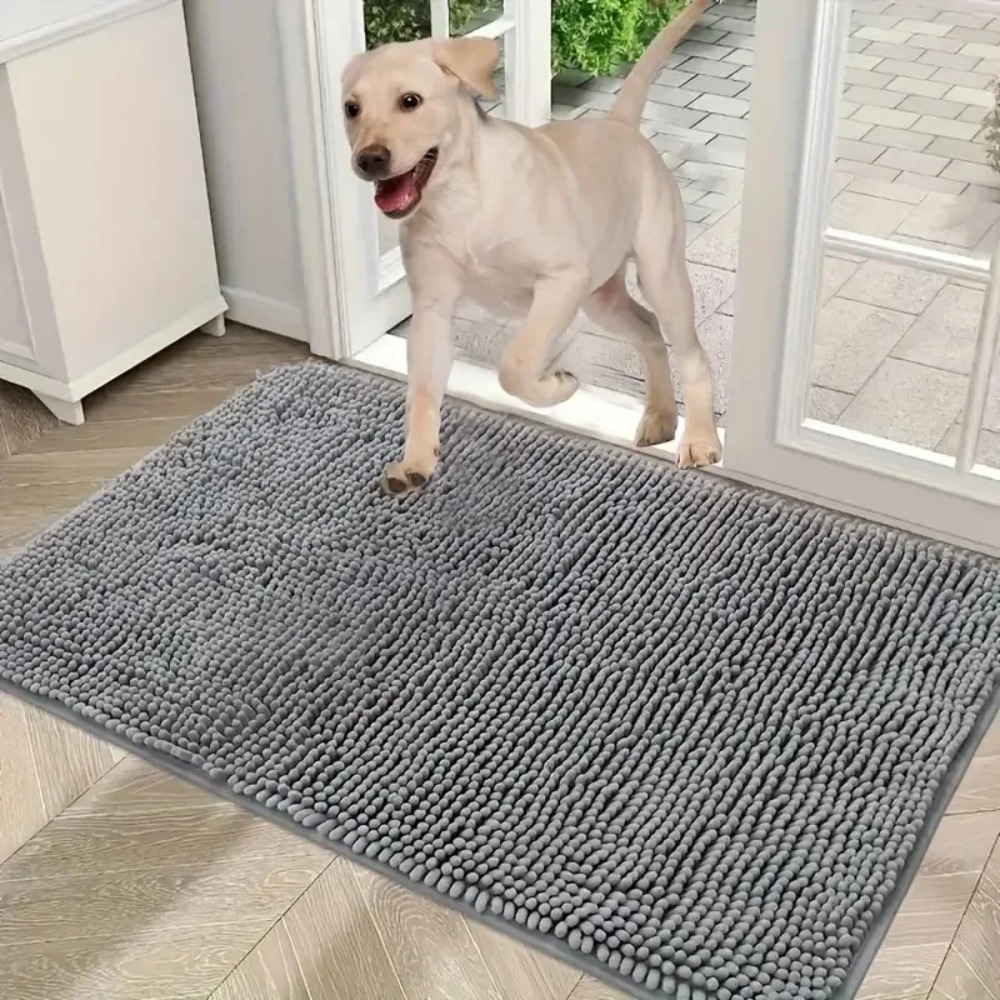 Home Bathroom Rugs - Einfarbige Haustier-Türmatte Superabsorbierend Extra Dichte Chenille