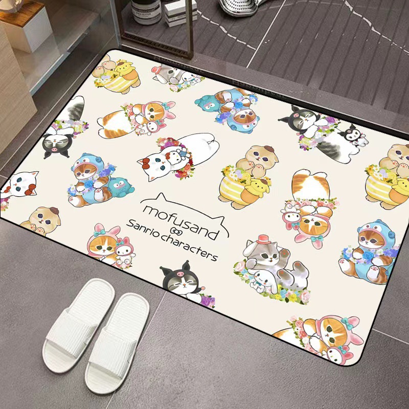Home Bathroom Mats - Mofusand Cartoon Diatomeenerde Saugfähige Bodenmatte Rutschfeste