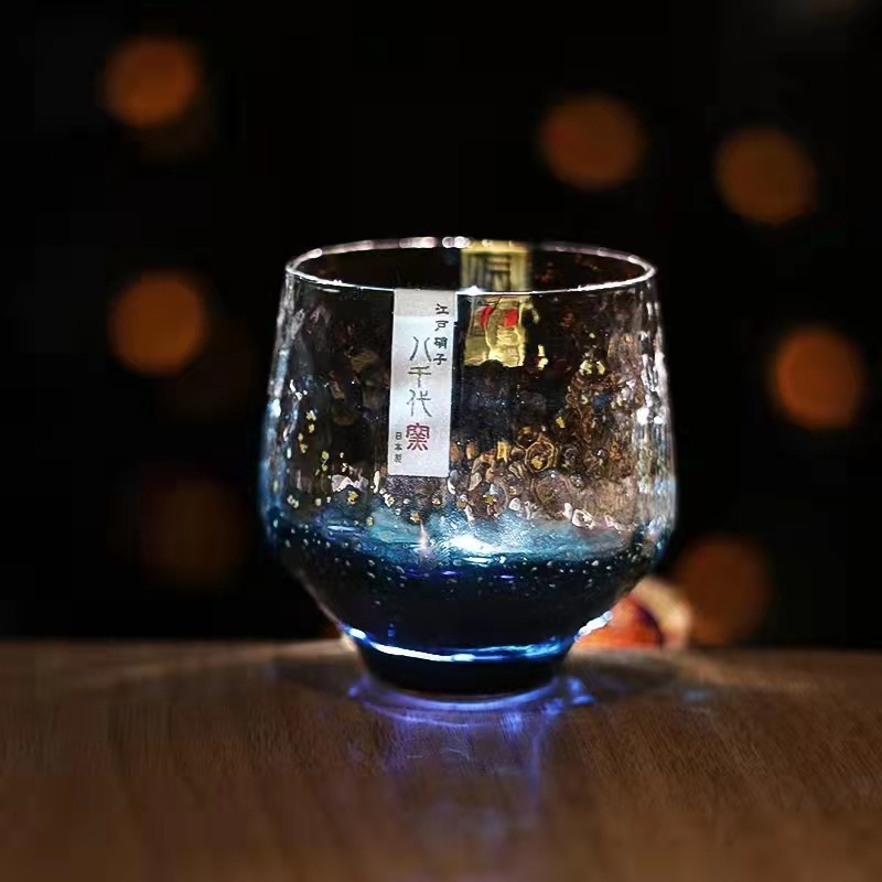 Yamazaki Home Bathroom Storage - Handgefertigter Kreativer Japanischer Sternförmiger Kristall-Whiskeybecher, Hochwertiger