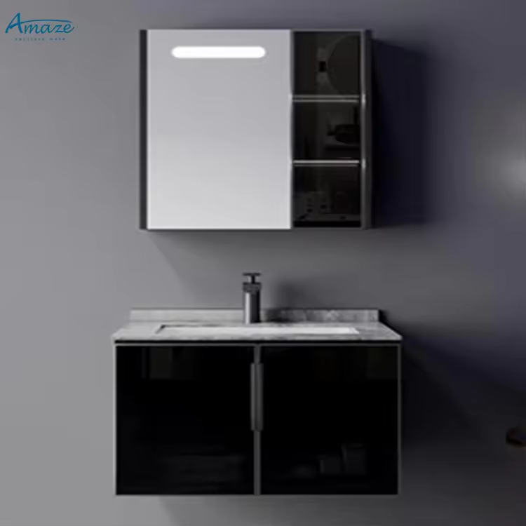 Home Living Bathroom Vanity - Badezimmerschrank im modernen Stil mit intelligentem