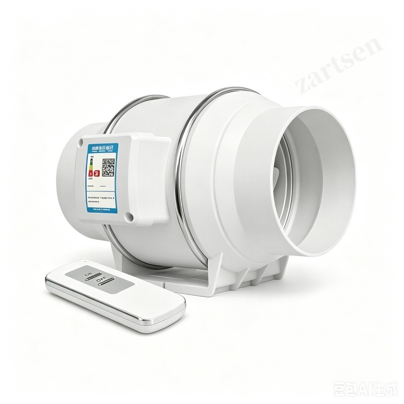 Home Kitchen Bathroom Cleaning - Abluftventilator für Zuhause, Geräuscharmer Inline-Rohrventilator, 220V