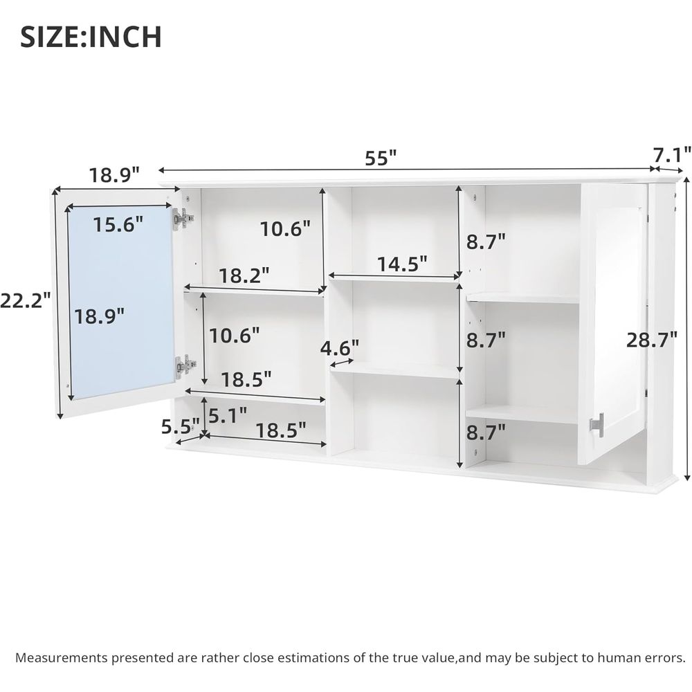 55 x 28 Zoll großer Badezimmer – Home Bathroom Cabinets Bewertung und Preis