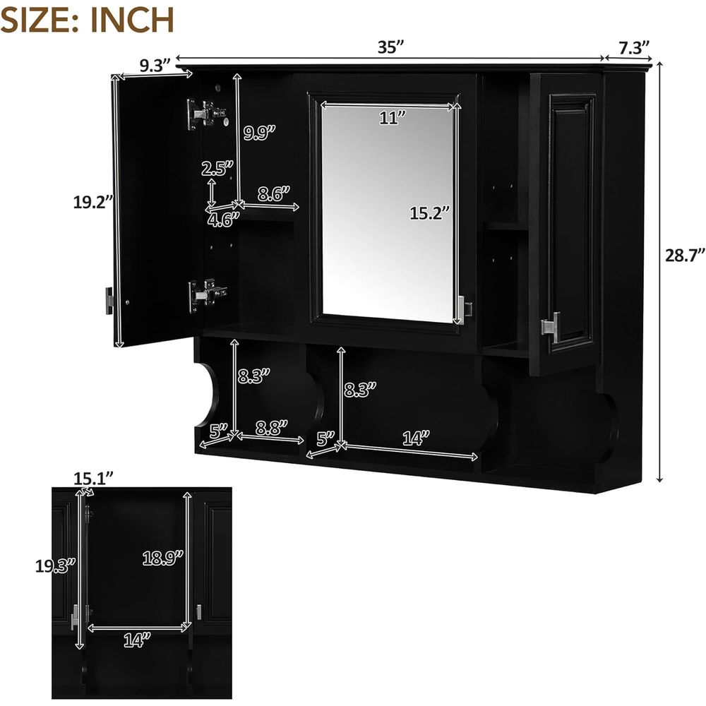 Badezimmer-Wandschrank mit Spi – Home Bathroom Cabinets Bewertung und Preis