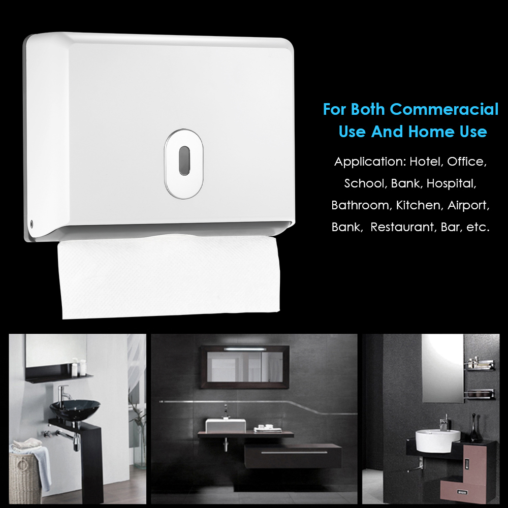 Abs Material rechteckige Wand  – Home Bathroom Paper Towel Dispenser Bewertung und Preis