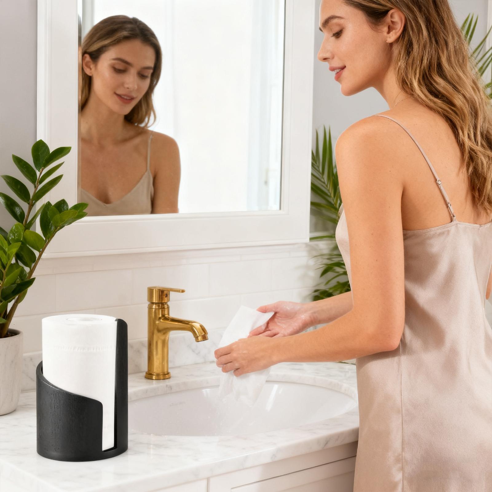 Holz Papier Handtuch Halter Ba – Home Bathroom Paper Towel Dispenser Bewertung und Preis