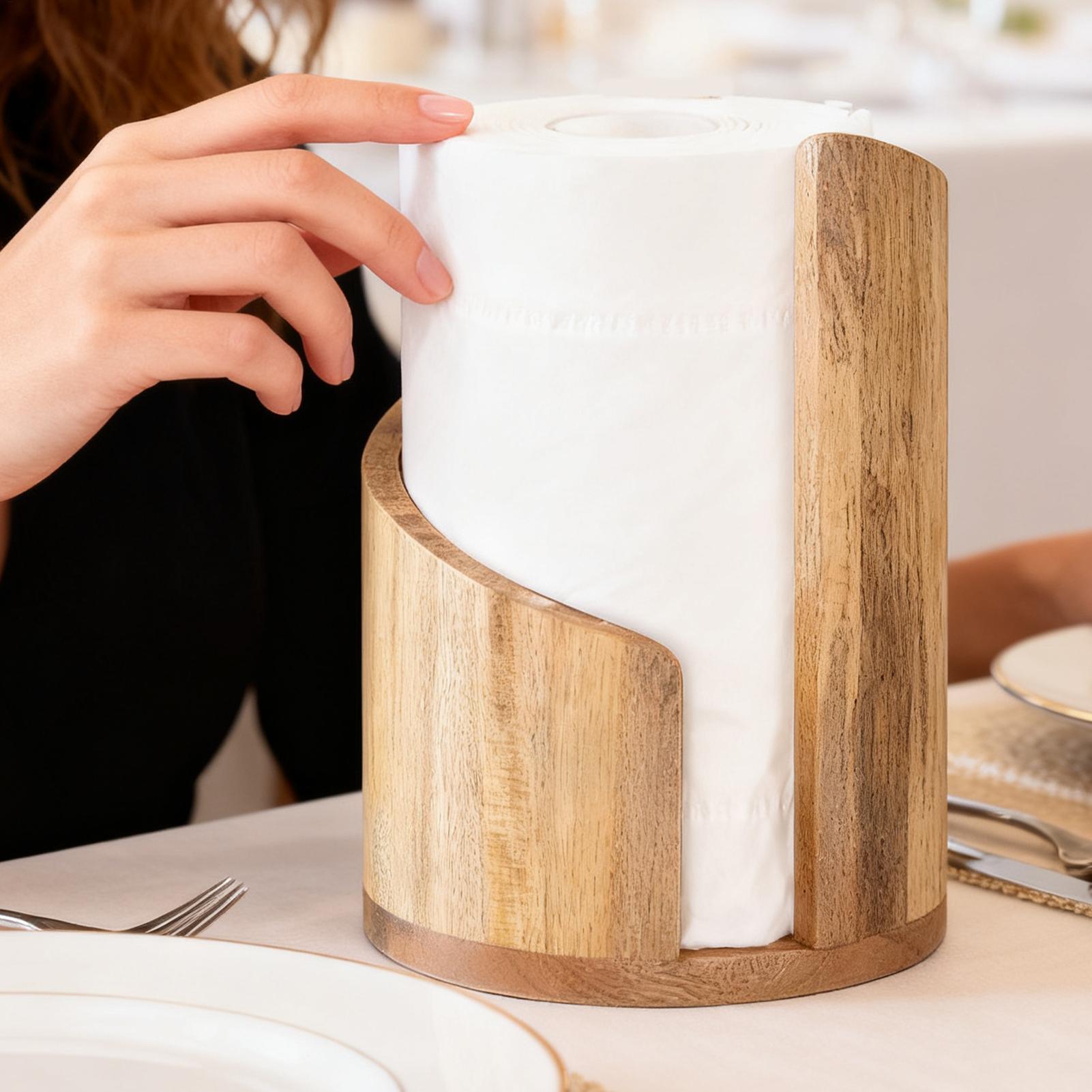Holz Papier Handtuch Halter Ba – Home Bathroom Paper Towel Dispenser Bewertung und Preis