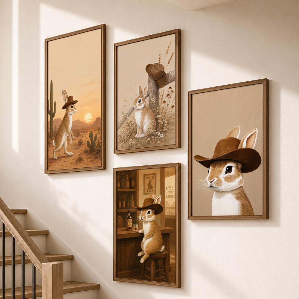 Western Cowboy Rabbit Desert S – Home Bathroom Scene Bewertung und Preis