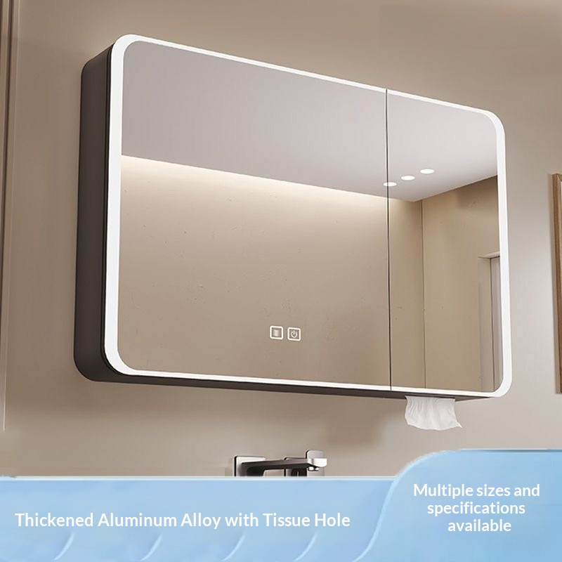 LED Smart Badezimmer-Spiegelsc – Home Bathroom Cabinets Bewertung und Preis