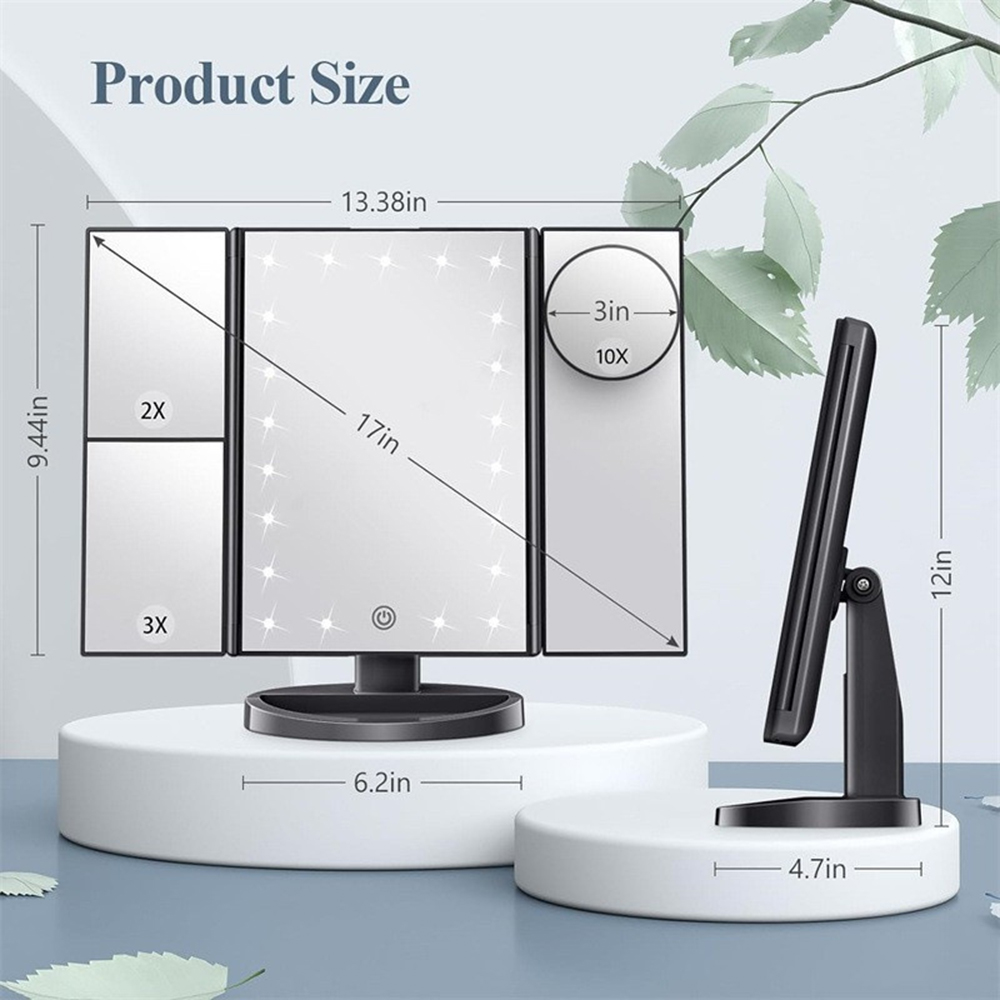 Klappbarer Badezimmer-Schminks – Bathroom Mirror Led Bewertung und Preis