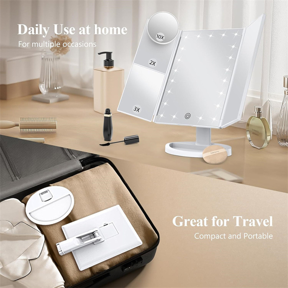 Klappbarer Badezimmer-Schminks – Bathroom Mirror Led Bewertung und Preis