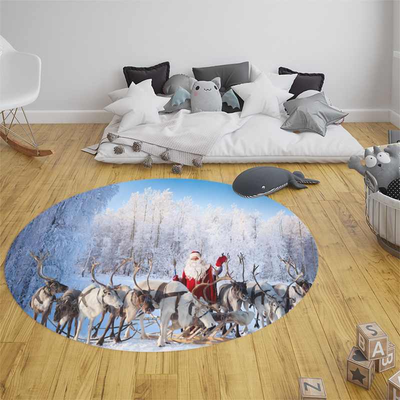 Weihnachten Woods Schnee Szene – Home Bathroom Scene Bewertung und Preis