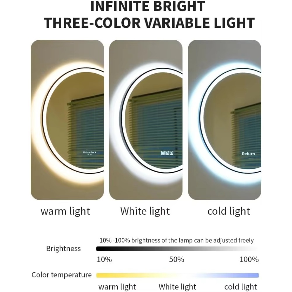 Moderner 20-Zoll Runder Alumin – Bathroom Mirror Led Bewertung und Preis