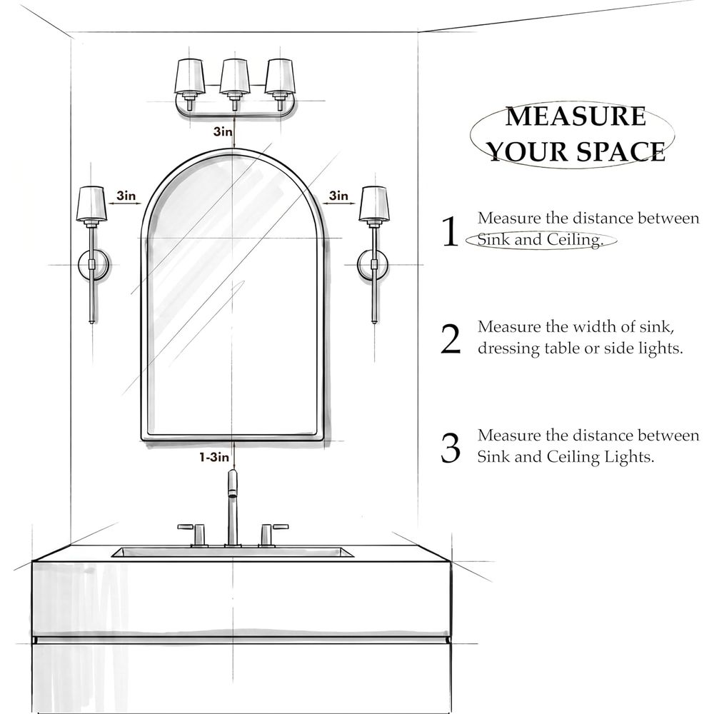 Luxuriöser gewölbter goldener  – Home Bathroom Cabinets Bewertung und Preis