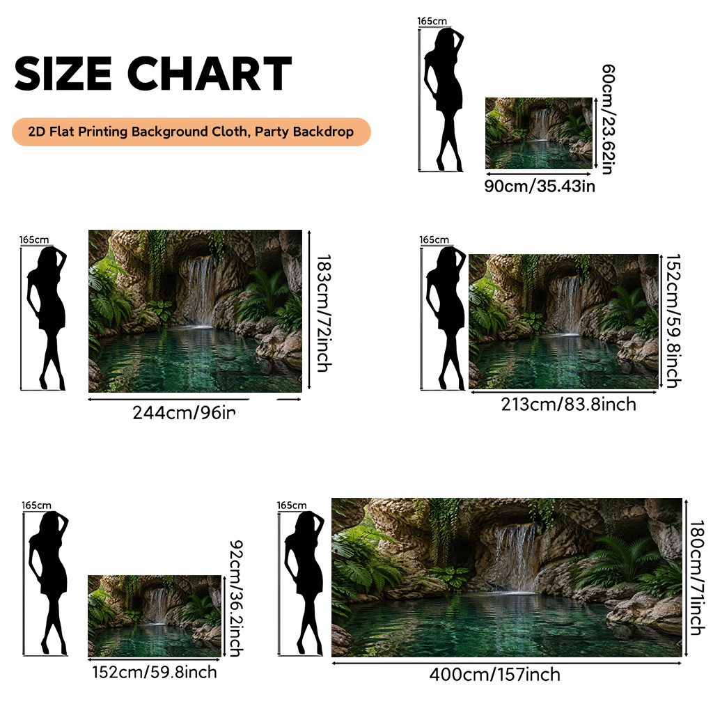 Tropischer Wasserfall-Dschunge – Home Bathroom Scene Bewertung und Preis