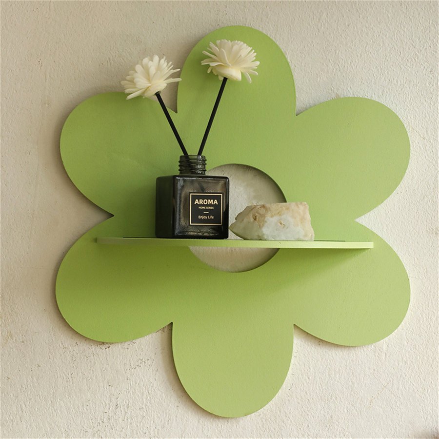 Blumenförmiger Wandhalter aus  – Home Bathroom Shelf Bewertung und Preis