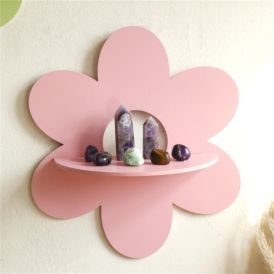 Blumenförmiger Wandhalter aus  – Home Bathroom Shelf Bewertung und Preis