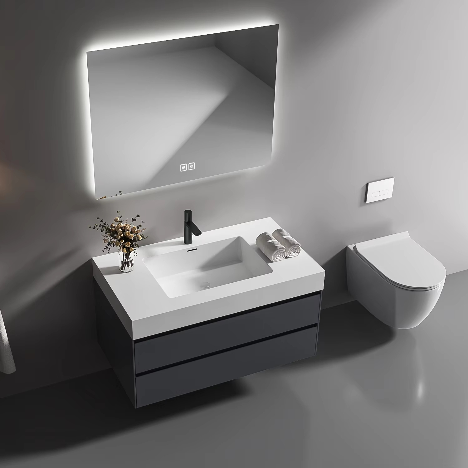 Moderner Luxus-Wandwaschtisch  – Home Bathroom Trends Bewertung und Preis