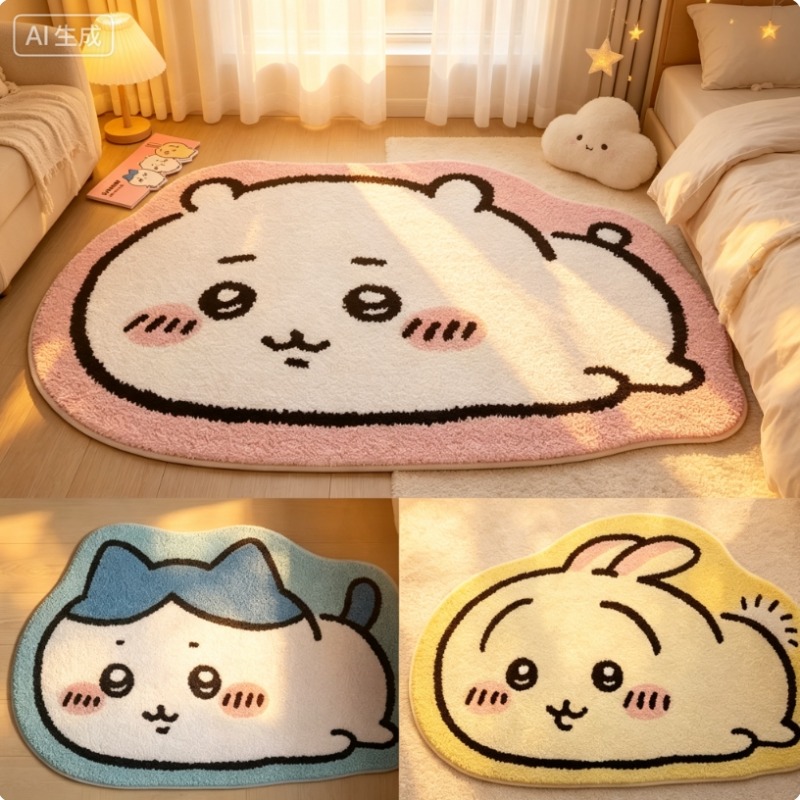 Chiikawa Cartoon Teppich Anime – Home Bathroom Rugs Bewertung und Preis
