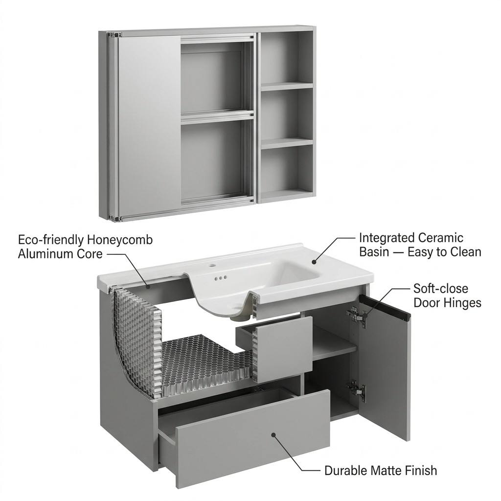 Badezimmerschrank Moderner Umw – Home Living Bathroom Vanity Bewertung und Preis